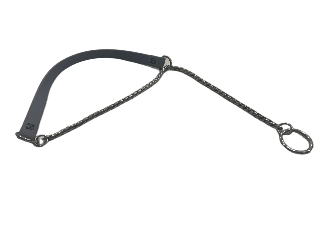 Joel Silverman - Alternative Show Collar - Gentle No-Pull Show Dog Collar - Biothane & Chain Combo - Trainer-Trusted Leather Dog Collar for All Breeds