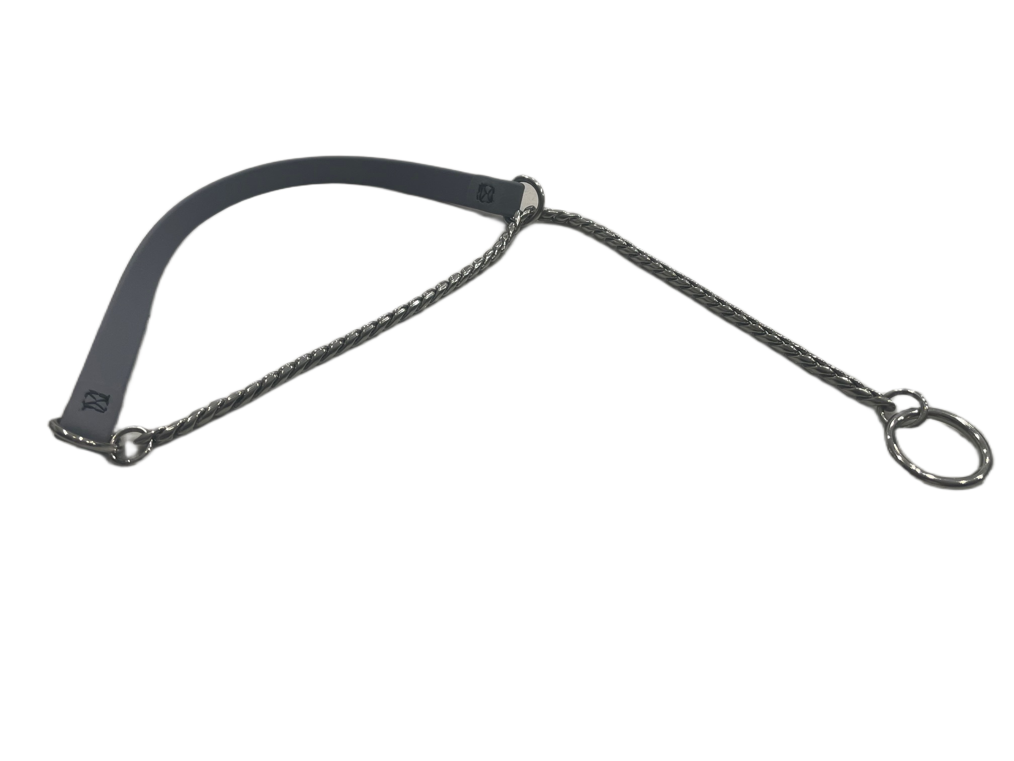 Joel Silverman - Alternative Show Collar - Gentle No-Pull Show Dog Collar - Biothane & Chain Combo - Trainer-Trusted Leather Dog Collar for All Breeds