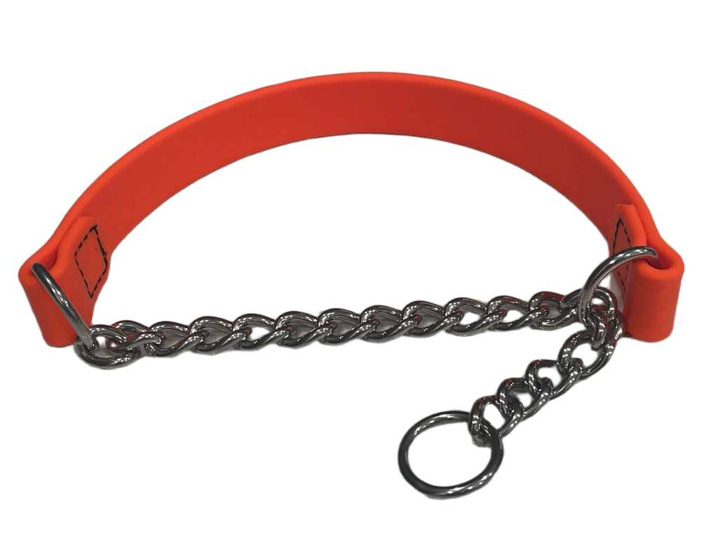 Joel Silverman - Alternative Training Collar - Gentle No-Pull Dog Collar - Biothane & Chain Combo for Humane, Low-Neck Control - Trainer-Trusted Biothane Dog Collar - All Breeds