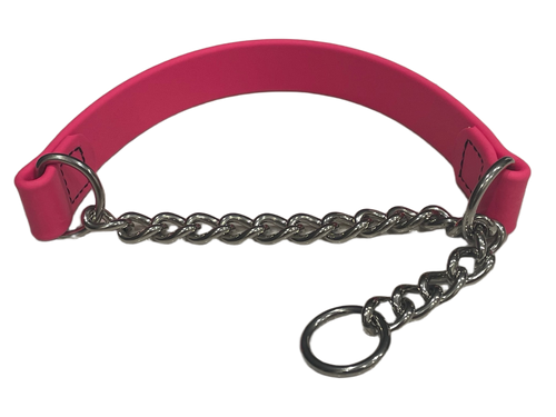 $54.00 2-Alternative Training Collar Special - MUST PURCHASE TWO COLLARS - Biothane & Chain Combo for Humane, Low-Neck Control - Trainer-Trusted Biothane Dog Collar